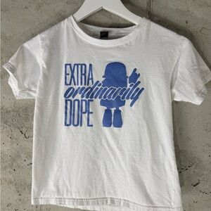 Extraordinary Dope Kids Tee - White and Blue